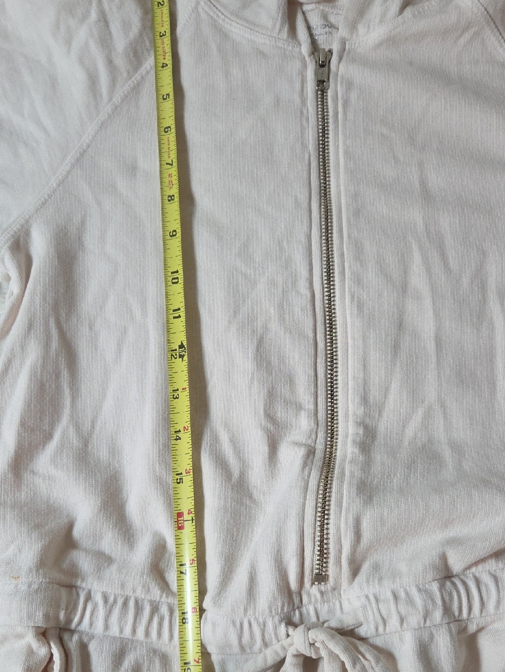 Year of Ours Sweatshirt Onesie Jumpsuit Sz S Bone 100% Cotton - Picture 13 of 16